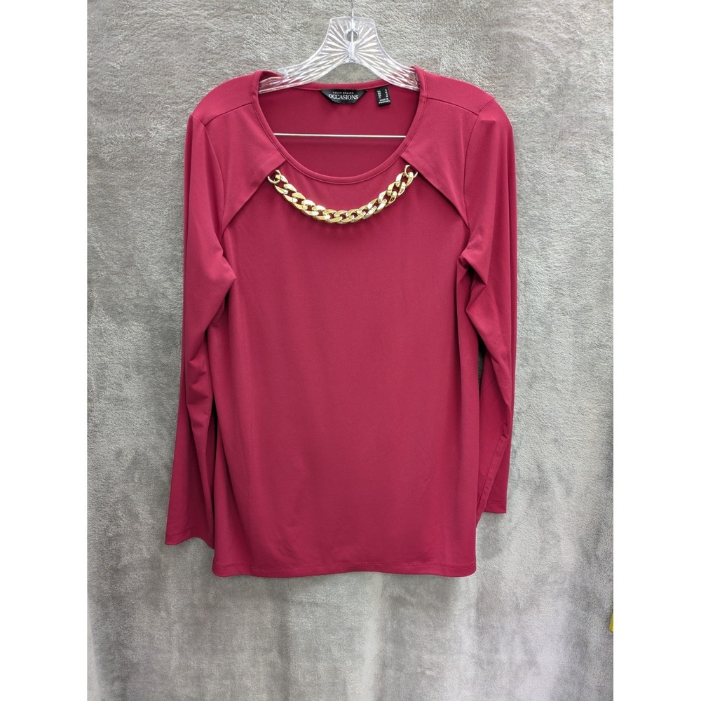 Susan Graver Occasions Blouse‎ Women's Small Liquid Knit Sophisticated